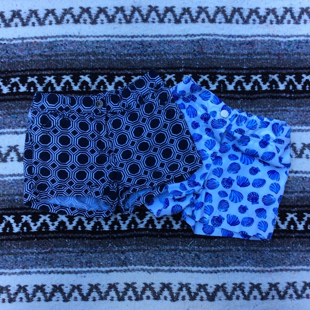 Janie and Jack Set of 2 Girls Shorts 12-18M